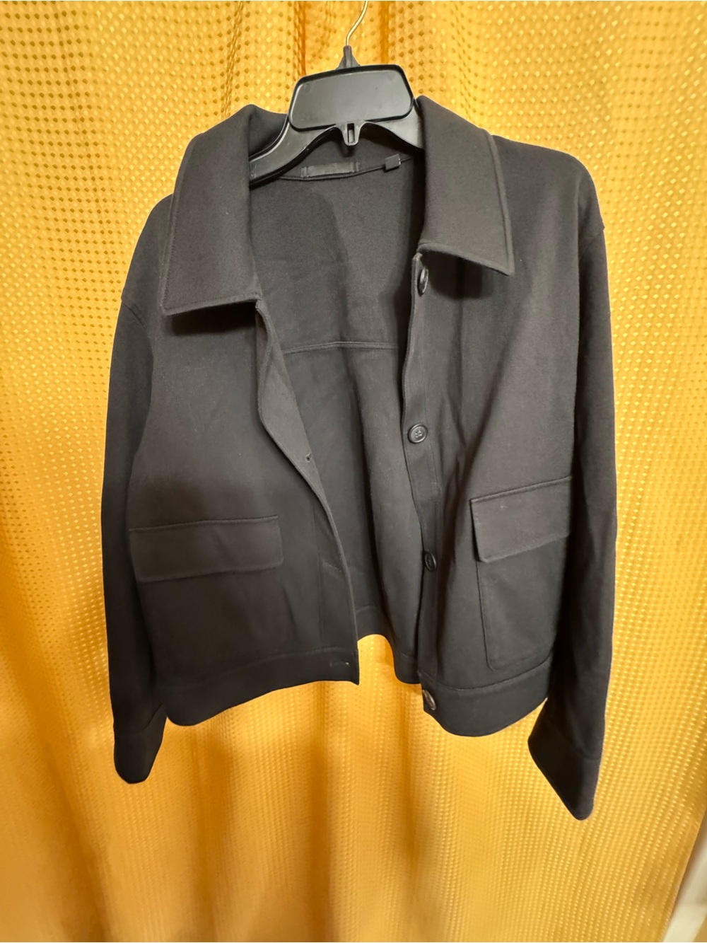 Uniqlo Black T-Shirt with Tag Detail